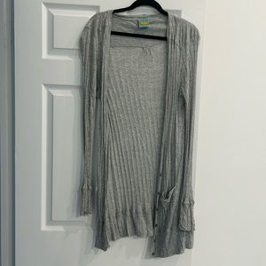 C & C California gray long cardigan